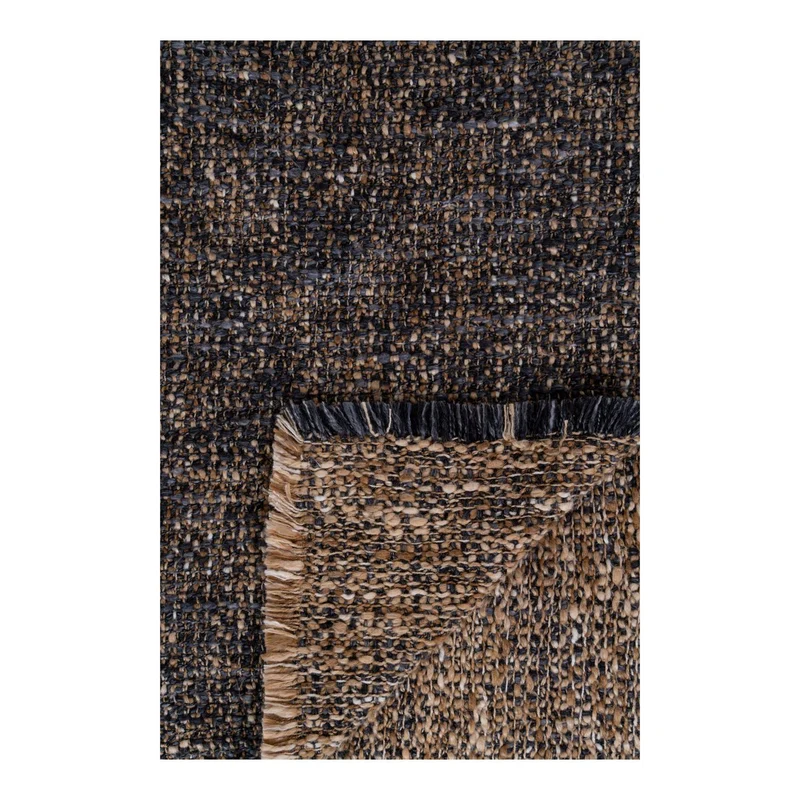 House Nordic Wohndecke Ely – blau/gelb, Baumwolle, Polyester, 130 × 170 cm