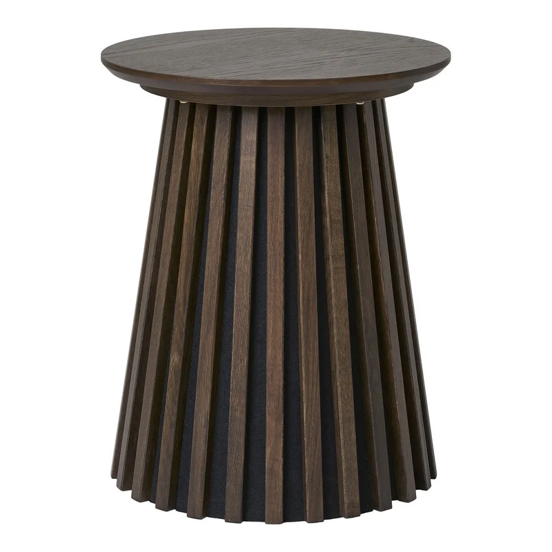 House Nordic Beistelltisch Osaka – geräuchertes Eichenfurnier, Ø 40 cm