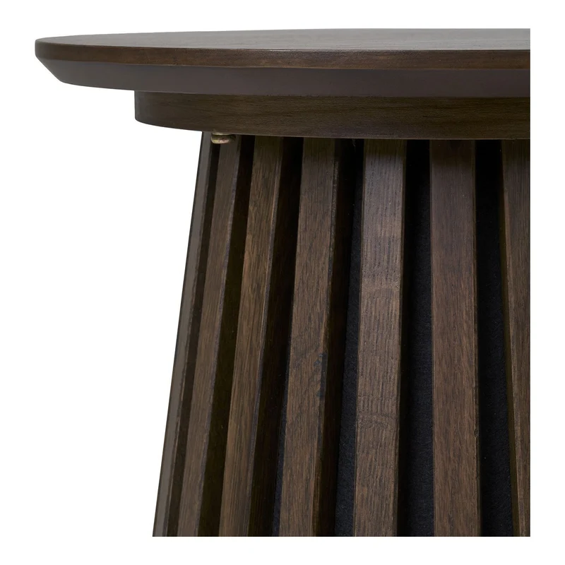 House Nordic Beistelltisch Osaka – geräuchertes Eichenfurnier, Ø 40 cm