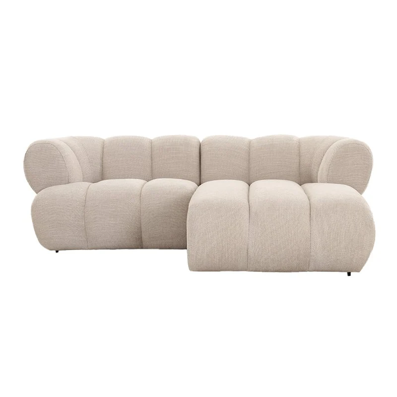Pole to Pole Sofa New York 2,5-Sitzer mit rechter Lounge – Beige, 204 × 172 cm