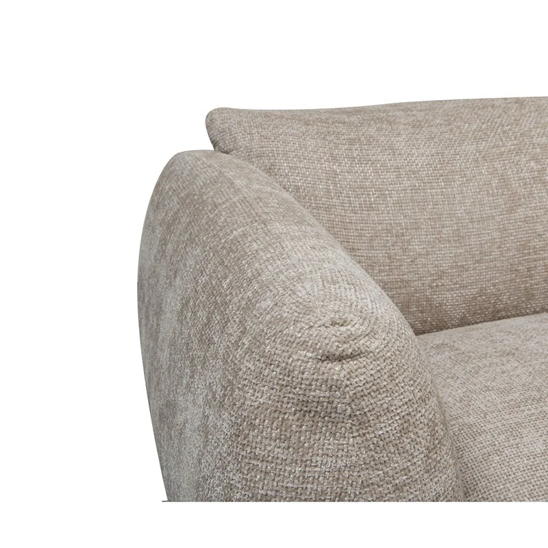 Pole to Pole Amsterdam 6-Sitzer Ecksofa mit Ottomane – Latte, 305 × 305 cm