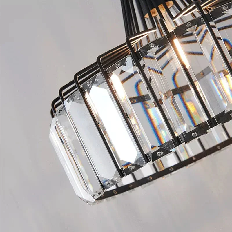 Restaurant LED Chandelier Luxury Crystal Ceiling Lamp Balcony Bedroom Bedside Home Decor For Living Room Pendant Light Fixtures