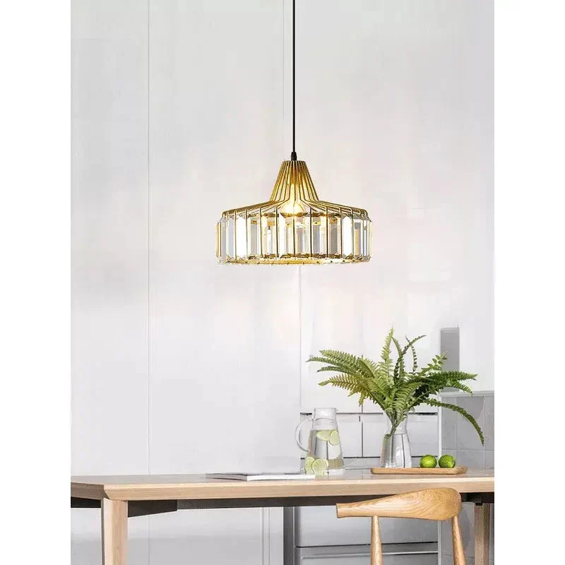 Restaurant LED Chandelier Luxury Crystal Ceiling Lamp Balcony Bedroom Bedside Home Decor For Living Room Pendant Light Fixtures