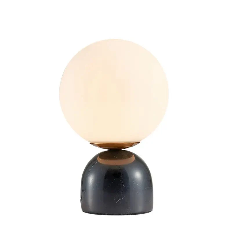 Nordic glass ball small table lamp simple modern light luxury marble children's room bedroom bedside lamp