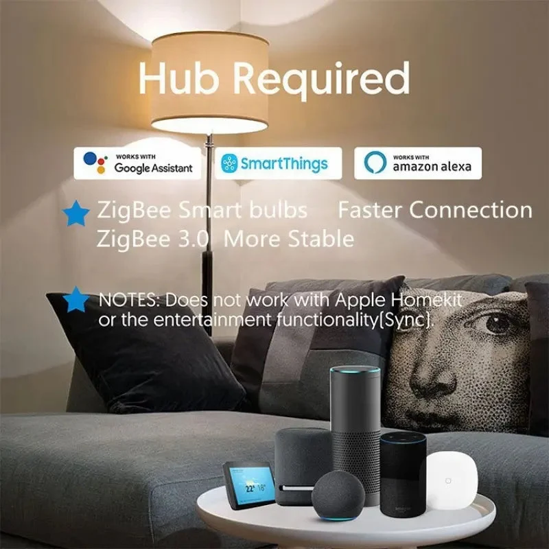LED Smart Bulb Doodle Smart Alexa Google SmartThings voice control LED Light