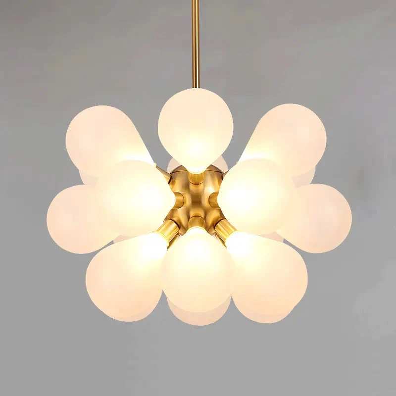Postmodern light luxury creative Colour bubble ball bedroom dining room glass chandelier