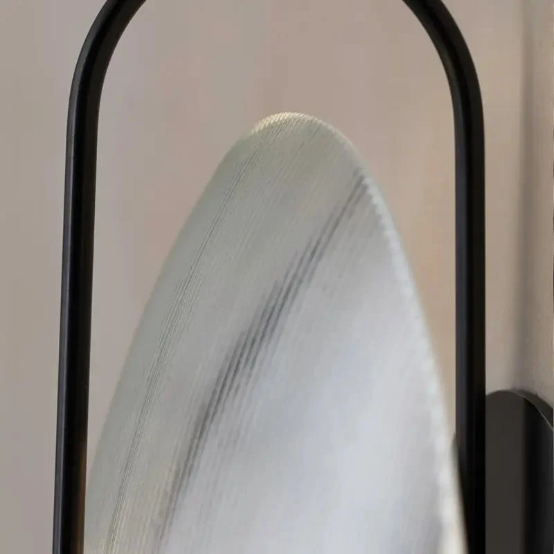 Nordic modern creative glass living room wall lamp art bedside LED bedroom sofa model room wall lamp
