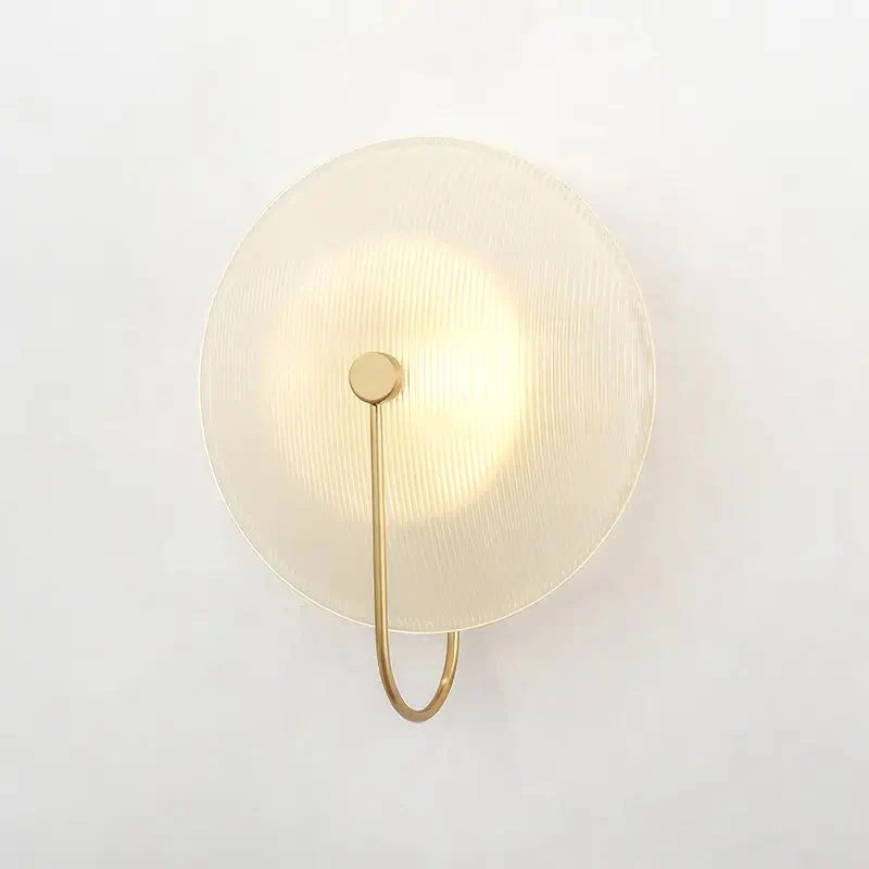 Nordic modern creative glass living room wall lamp art bedside LED bedroom sofa model room wall lamp