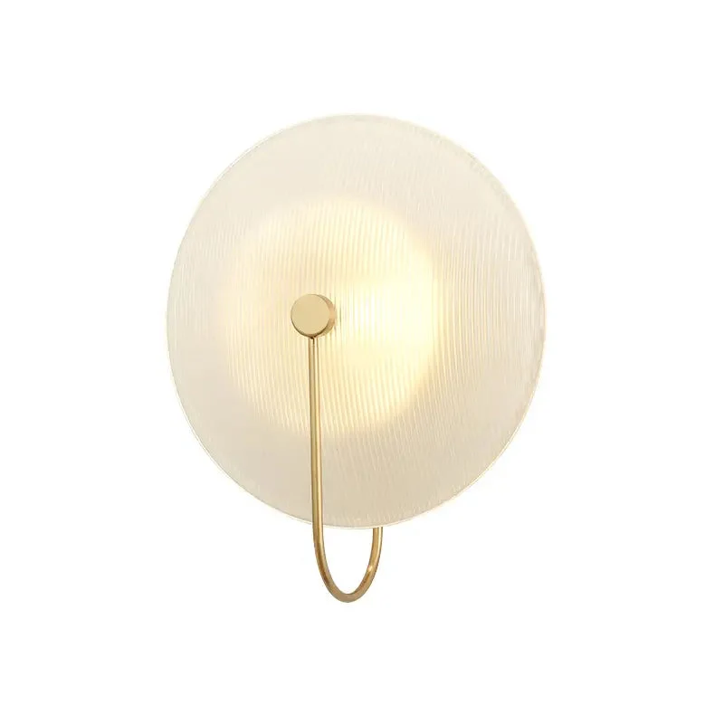 Nordic modern creative glass living room wall lamp art bedside LED bedroom sofa model room wall lamp