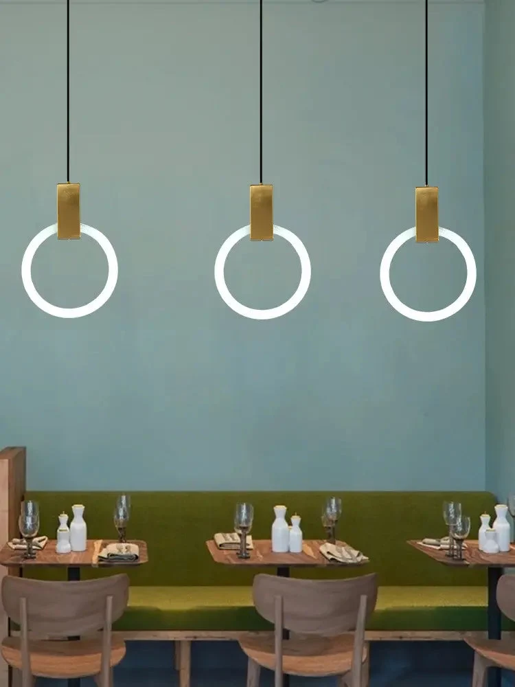 Nordic postmodern simple chandelier living room creative personality glass ball dining room bedroom bedside small chandelier
