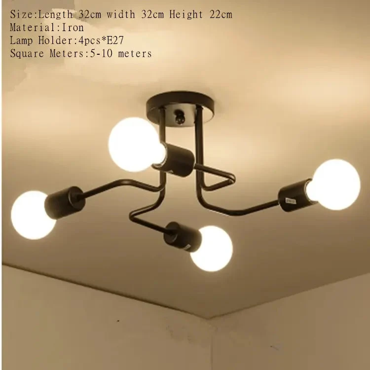 Children's Room Ceiling Lamp Modern Minimalist Creative Retro Lighting