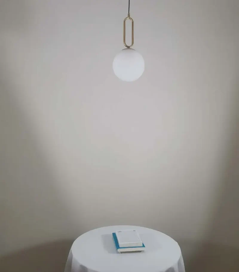 Nordic restaurant glass chandelier living room bedroom bedside cafe bar counter creative glass ball chandelier