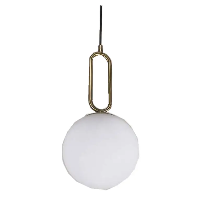 Nordic restaurant glass chandelier living room bedroom bedside cafe bar counter creative glass ball chandelier