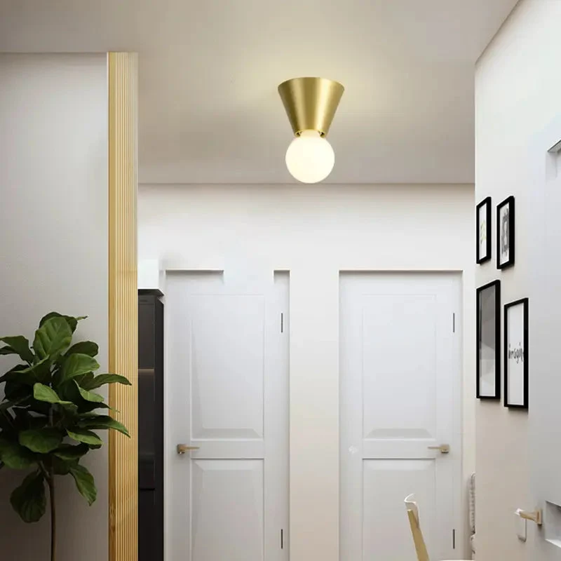 Copper balcony entrance hallway aisle ceiling light