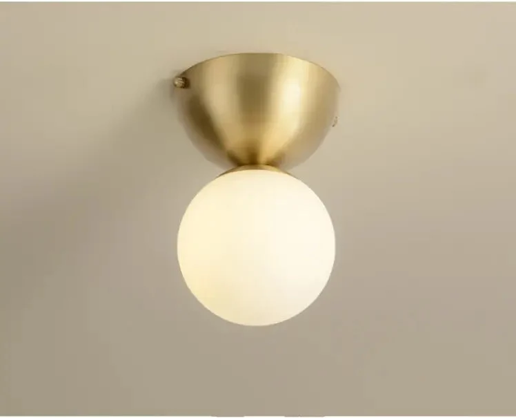 Copper balcony entrance hallway aisle ceiling light