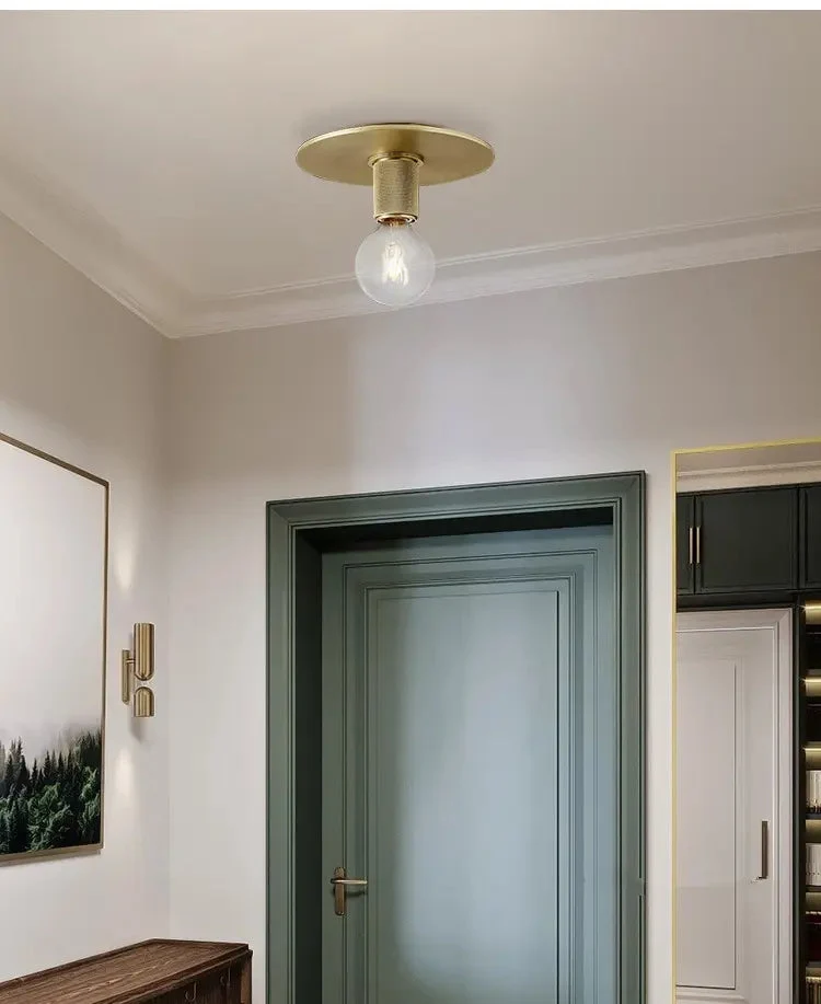 Nordic minimalist corridor aisle stairwell mini ceiling lamp designer creative personality glass ceiling lamp