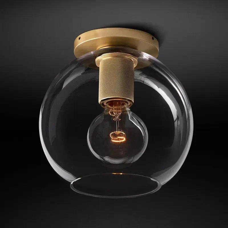 Nordic minimalist corridor aisle stairwell mini ceiling lamp designer creative personality glass ceiling lamp
