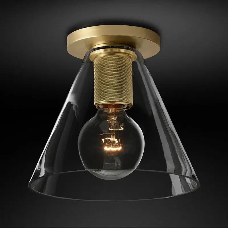 Nordic minimalist corridor aisle stairwell mini ceiling lamp designer creative personality glass ceiling lamp