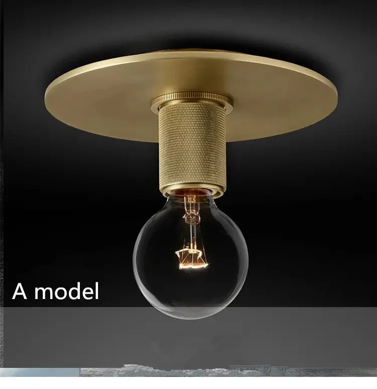 Nordic minimalist corridor aisle stairwell mini ceiling lamp designer creative personality glass ceiling lamp