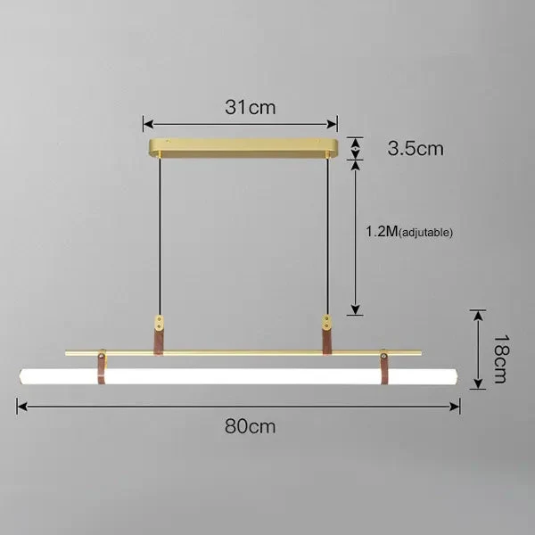 Nordic Dining Table Restaurant Hanging Lights Minimalist Dining Room Led Pendant Lights Modern Minimalist Tube Line Pendant Lamp