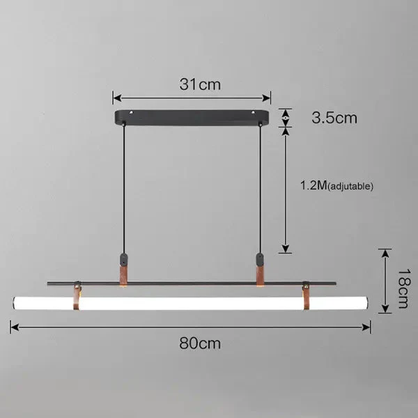Nordic Dining Table Restaurant Hanging Lights Minimalist Dining Room Led Pendant Lights Modern Minimalist Tube Line Pendant Lamp