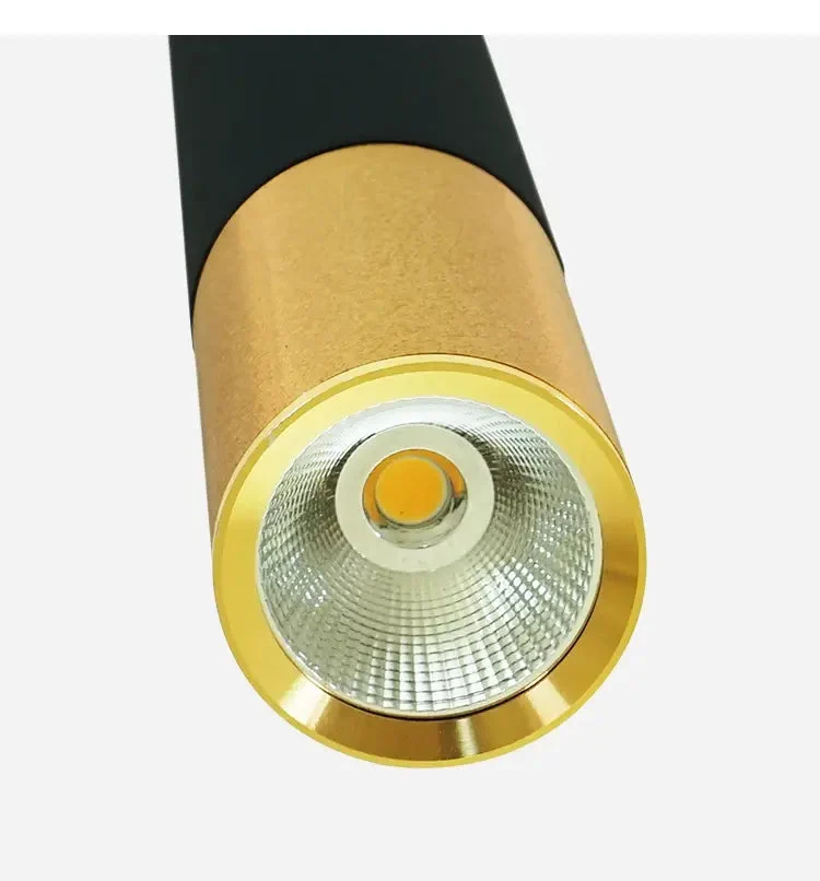Nordic LED Ac220v 7w 12W Pendant Lamp Long Tube Decoration Cylinder Pipe Light Lamp Light Living Room Kitchen Modern