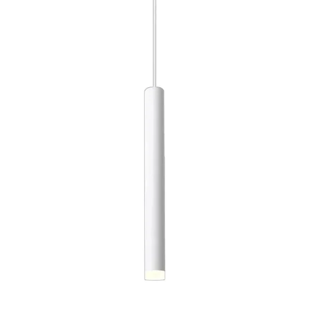 Modern LED Pendant Long Tube Black White Rose Golden Lamp Island Bar Counte Shop Room Kitchen Fixtures Hanglamp Luminaire Light