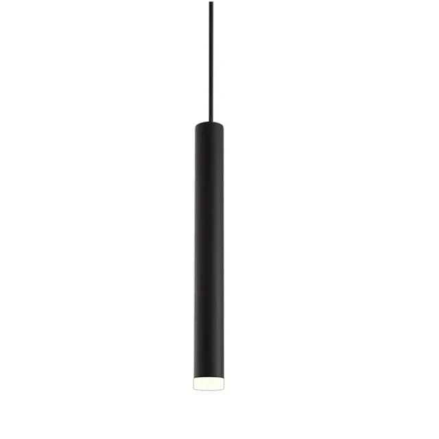 Modern LED Pendant Long Tube Black White Rose Golden Lamp Island Bar Counte Shop Room Kitchen Fixtures Hanglamp Luminaire Light
