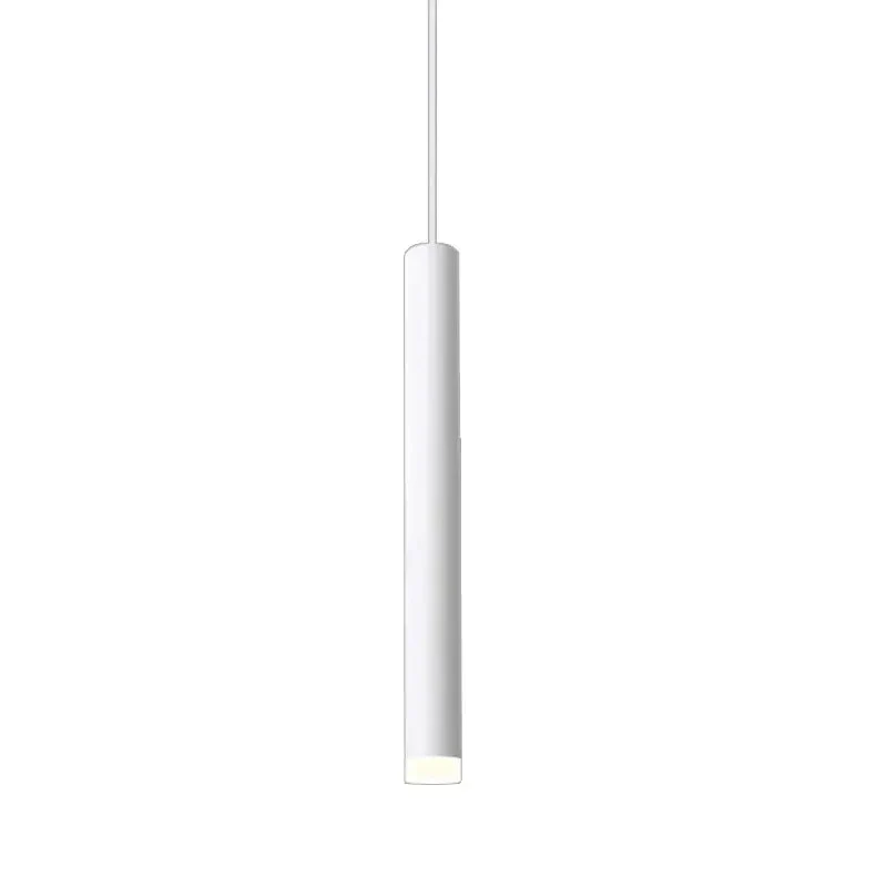 Modern LED Pendant Long Tube Black White Rose Golden Lamp Island Bar Counte Shop Room Kitchen Fixtures Hanglamp Luminaire Light