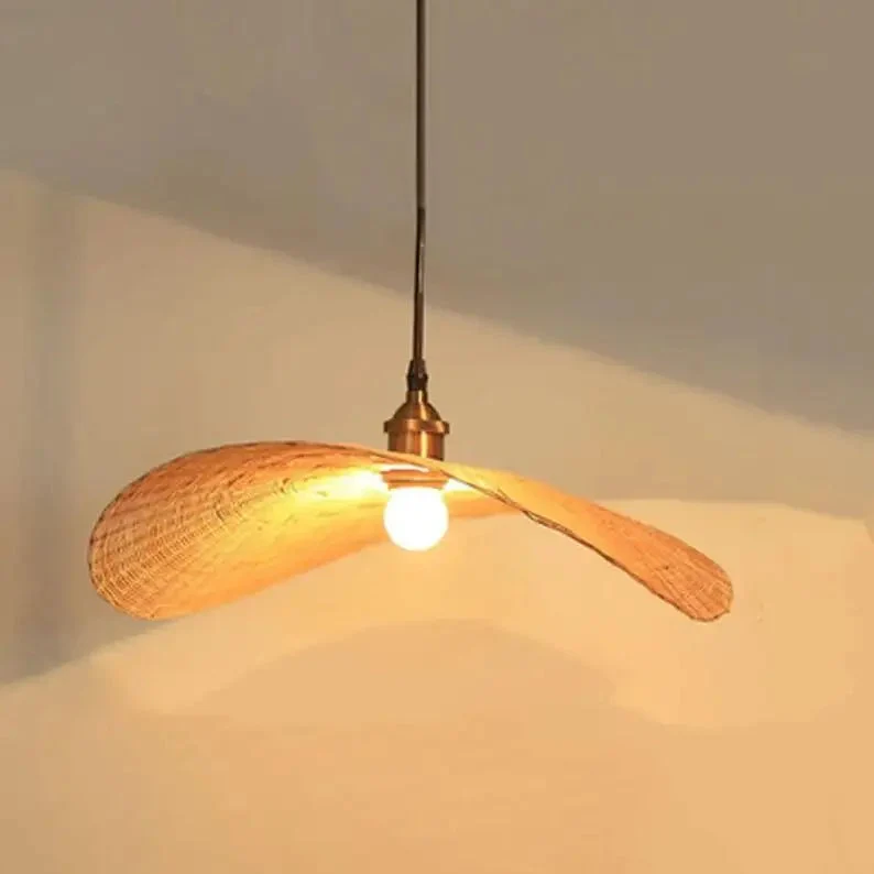 Bamboo Lamp Teahouse Home Decor Pendant Light