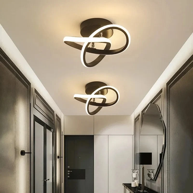 Modern LED Ceiling Light Minimalist Balcony Aisle Lamp Home Foyer Corridor Channel Ceiling Lamp Nordic Kitchen Ceiling Lights
