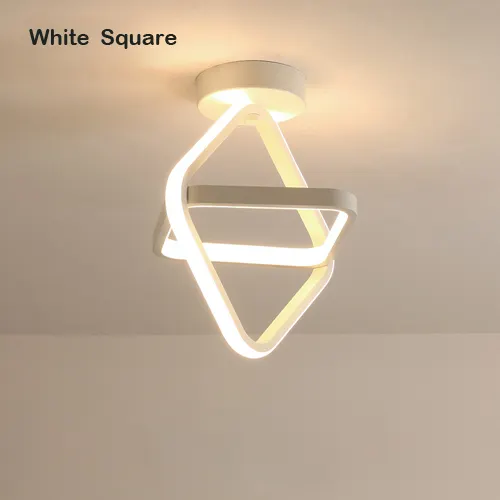 Nordic LED Aisle Light Round Square Ceiling Lamp Cloakroom Corridor Balcony Foyer Ceiling Lights Decoration Home Luminaire