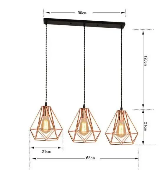Bird Cage Pendant Light Island Pyramid Pendant Light