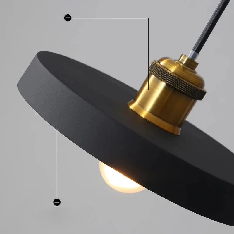 Modern Chandelier E27 Black White Minimalist Dining Table Bar Table Lamp Industrial Style Lamps Bedroom Bedside Small Chandelier