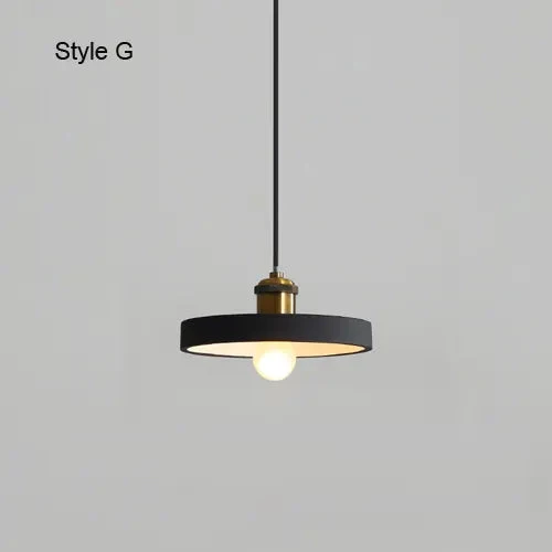 Modern Chandelier E27 Black White Minimalist Dining Table Bar Table Lamp Industrial Style Lamps Bedroom Bedside Small Chandelier