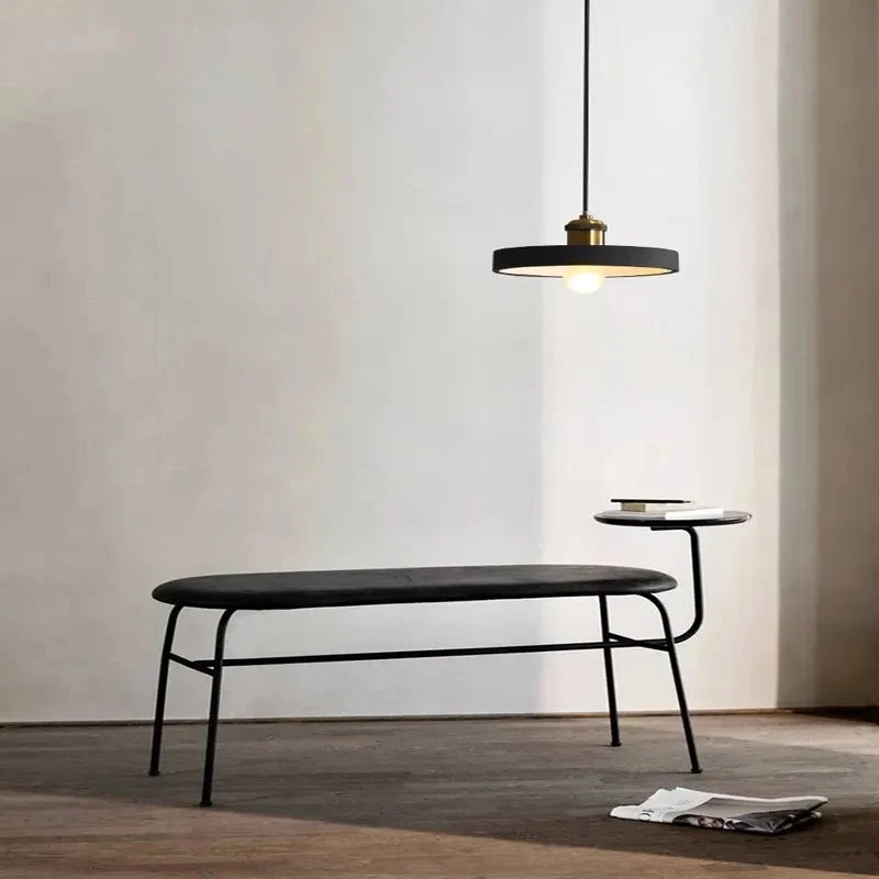 Modern Chandelier E27 Black White Minimalist Dining Table Bar Table Lamp Industrial Style Lamps Bedroom Bedside Small Chandelier