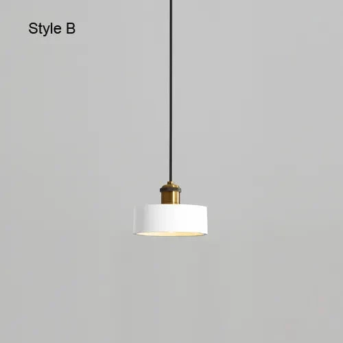 Modern Chandelier E27 Black White Minimalist Dining Table Bar Table Lamp Industrial Style Lamps Bedroom Bedside Small Chandelier