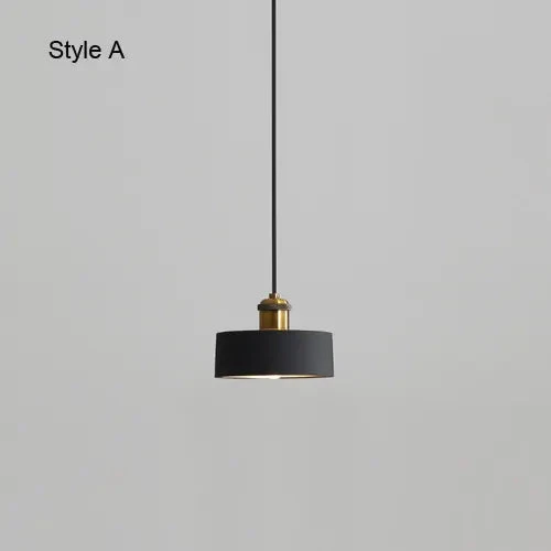 Modern Chandelier E27 Black White Minimalist Dining Table Bar Table Lamp Industrial Style Lamps Bedroom Bedside Small Chandelier