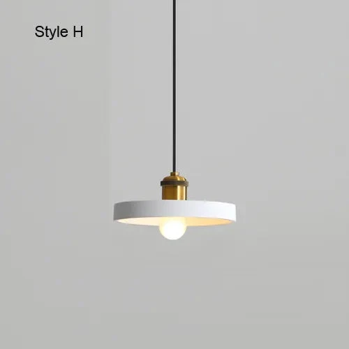 Modern Chandelier E27 Black White Minimalist Dining Table Bar Table Lamp Industrial Style Lamps Bedroom Bedside Small Chandelier