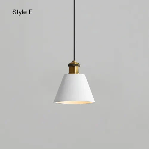 Modern Chandelier E27 Black White Minimalist Dining Table Bar Table Lamp Industrial Style Lamps Bedroom Bedside Small Chandelier