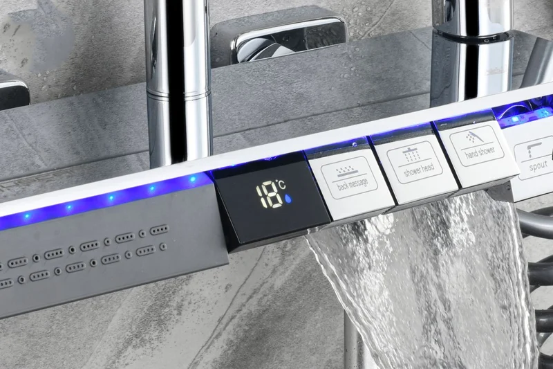 TS109CH - Rain Shower Column Mixer