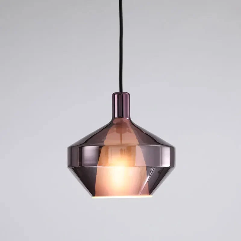 Simple personality Nordic post-modern bedroom restaurant cafe bar clothing store art stained glass chandelier
