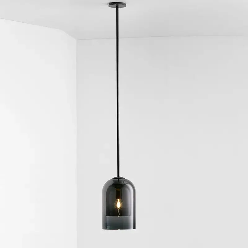 Nordic bedroom bedside chandelier personality creative glass bar small chandelier American retro dining room chandelier