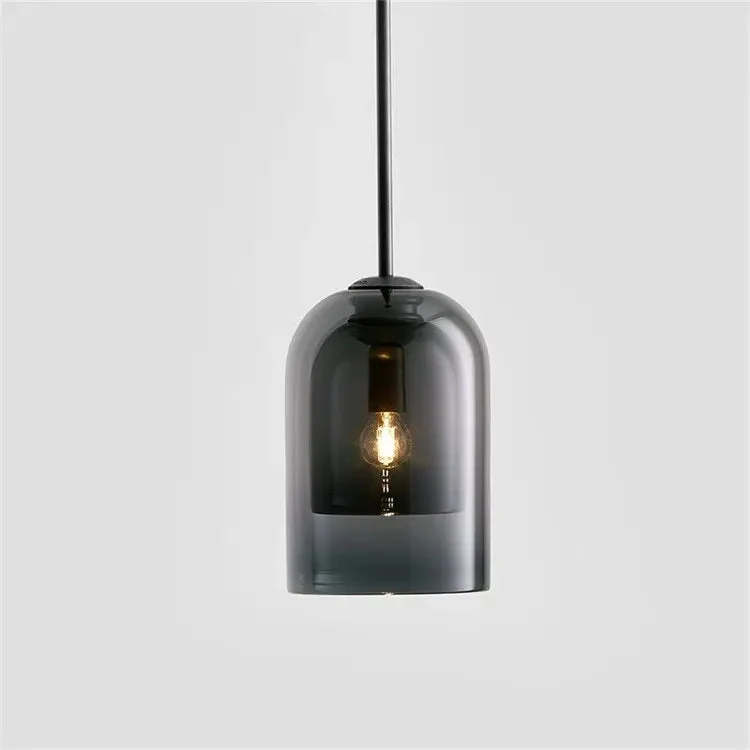 Nordic bedroom bedside chandelier personality creative glass bar small chandelier American retro dining room chandelier