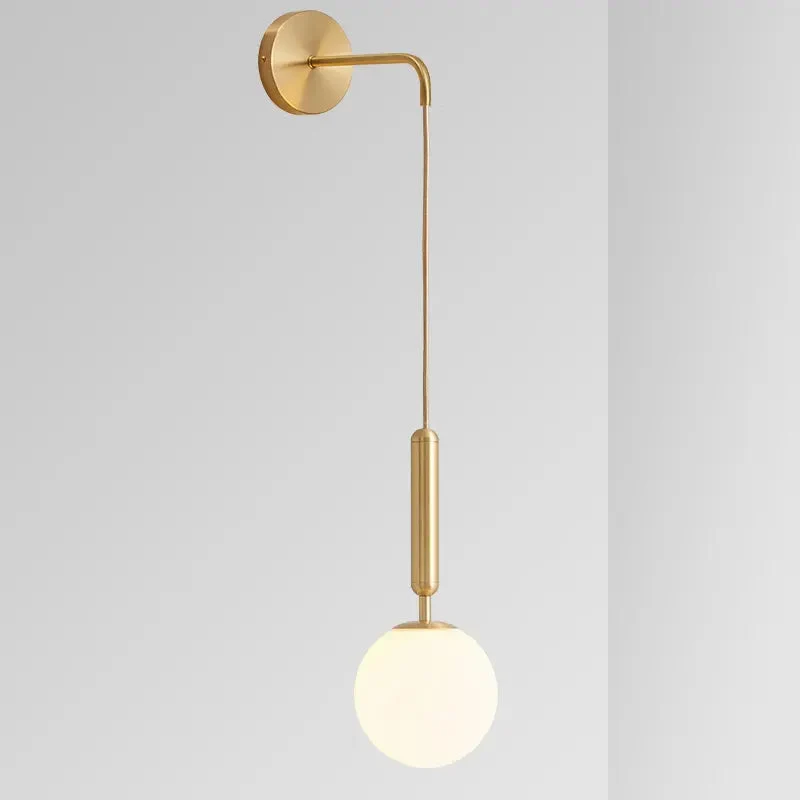 Nordic bedroom bedside wall lamp modern living room background decoration aisle corridor wall lamp creative mirror front lamp