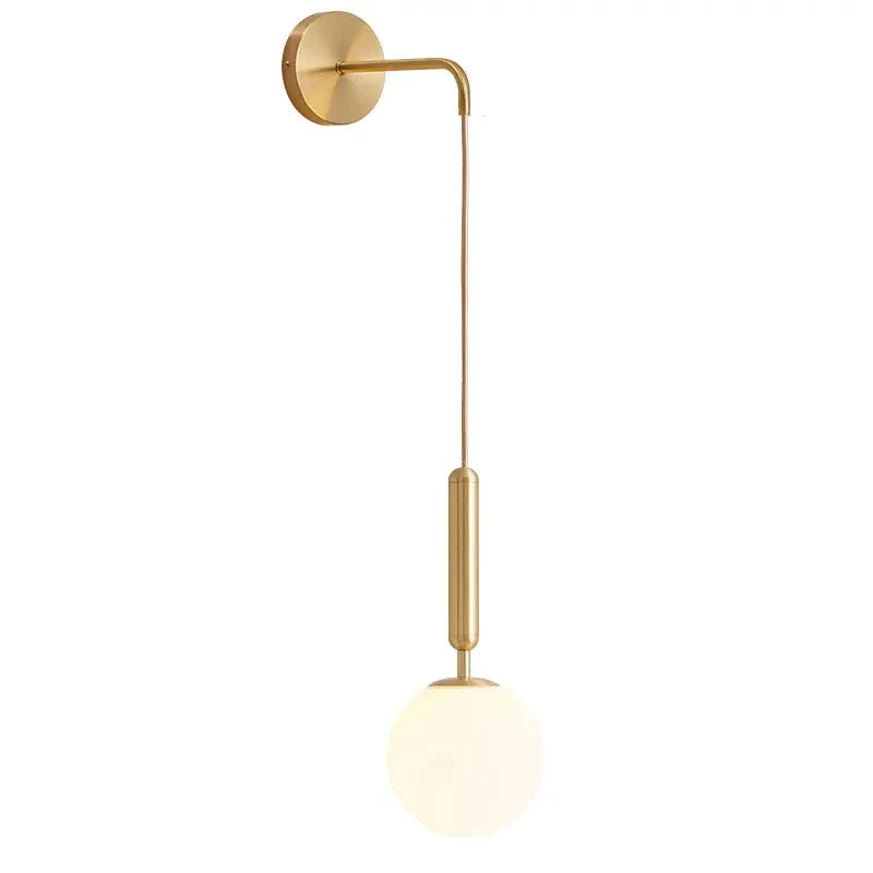 Nordic bedroom bedside wall lamp modern living room background decoration aisle corridor wall lamp creative mirror front lamp
