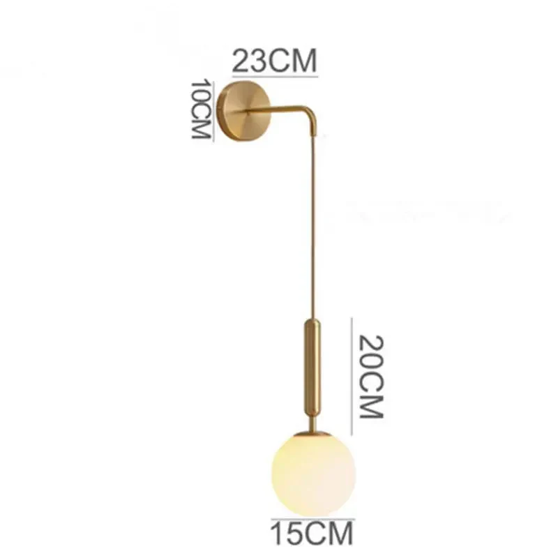 Nordic bedroom bedside wall lamp modern living room background decoration aisle corridor wall lamp creative mirror front lamp