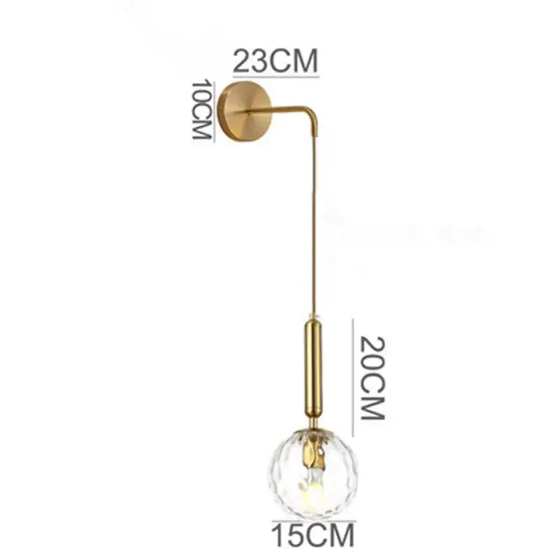 Nordic bedroom bedside wall lamp modern living room background decoration aisle corridor wall lamp creative mirror front lamp
