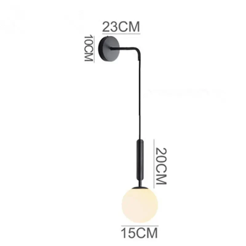 Nordic bedroom bedside wall lamp modern living room background decoration aisle corridor wall lamp creative mirror front lamp