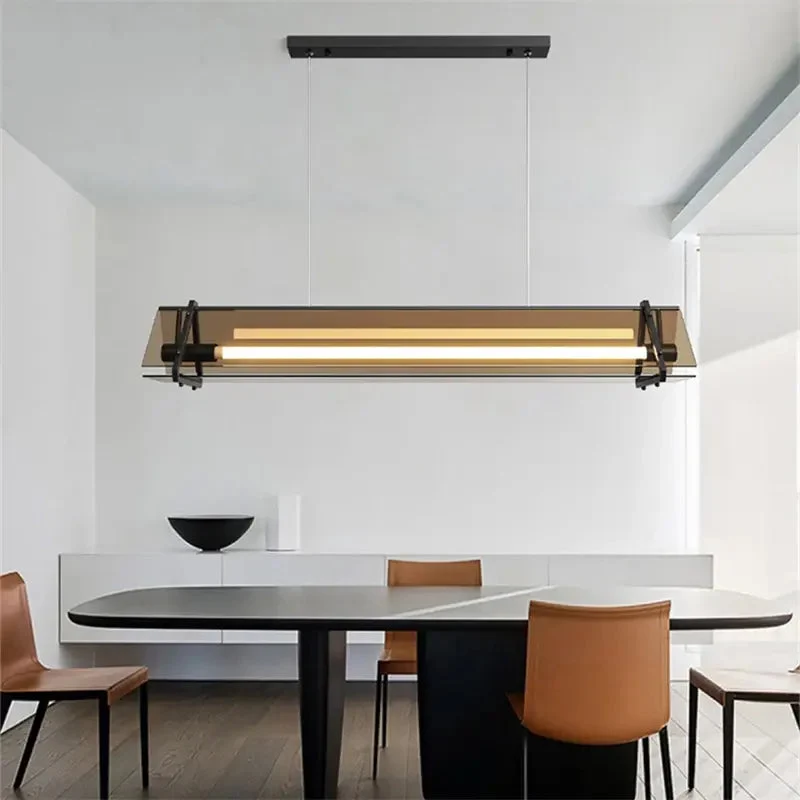 Nordic Dining Table Glass Led Pendant Lights Retro Loft Restaurant Coffee Shop Bar Decor Hanging Light Fixtures